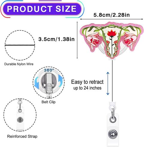 Take My Strong Hand Badge Reel Retractable for Nurse Nursing RN CNA LPN Doctor Medical Worker & Teacher | Funny Horror Movie ID Name Badge Holder with Alligator Clip & 24" Durable Nylon Cord | Acrylic in Saudi Arabia