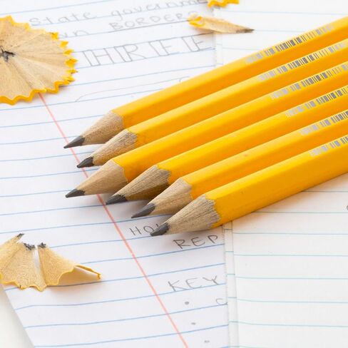 BAZIC Pencil #2 HB Pencils, Latex Free Eraser, Premium Wood Yellow Unsharpened Pencils (12/Pack), 1-Pack in Saudi Arabia