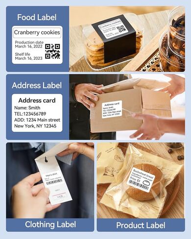 NIIMBOT Thermal Label Maker Paper 40×30 mm Clear 2Packs for B1 B21 B31 K3 Label Maker in Saudi Arabia