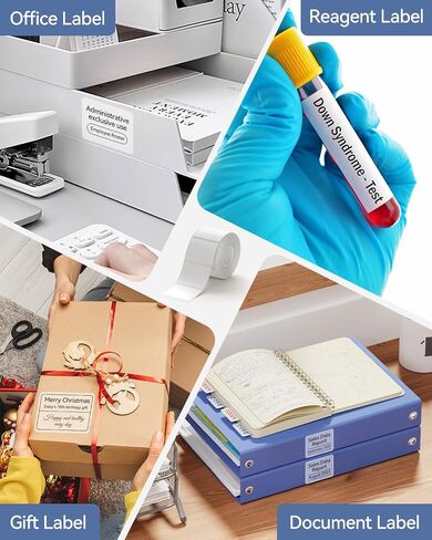 NIIMBOT Thermal Label Maker Paper 40×30 mm Clear 2Packs for B1 B21 B31 K3 Label Maker in Saudi Arabia