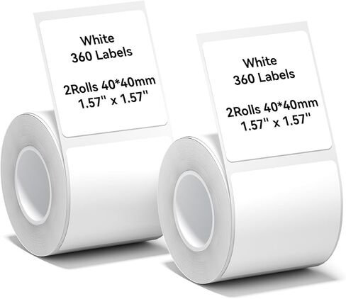 NIIMBOT Thermal Label Maker Paper 40×30 mm Clear 2Packs for B1 B21 B31 K3 Label Maker in Kuwait
