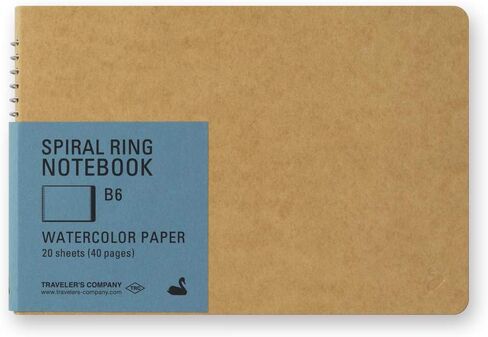 Travelers Notebook Spiral Ring B6 Watercolor Paper Swan 15253006 in Kuwait