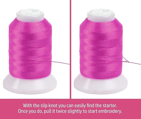 80 Spools Embroidery Sewing Machine Polyester Thread 120D/2 40weight Each Spool 500M(550) Compatible with Janome, Brother Babylock Singer Pfaff Husqvarna Bernina Machine in Saudi Arabia