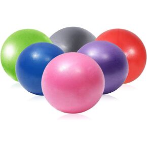 Mini Yoga Balls 9 Inch Exercise Pilates Therapy Balance Bender Ball Barre Equipment for Home Stability Squishy Training PhysicalCore Training(6 PCS)