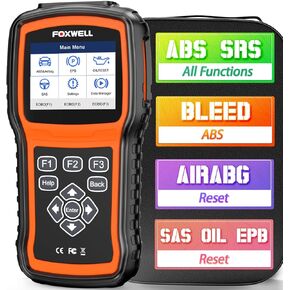 ماسح ضوئي FOXWELL NT630 Plus Obd2 مع ABS Auto Bleed ABS SRS/وسادة هوائية أداة تشخيص السيارة OBD2 وظيفة ABS/SRS كاملة، قارئ رمز ABS مع SAS/زيت/EPB/وسادة هوائية أداة مسح ضوئي ثنائية الاتجاه