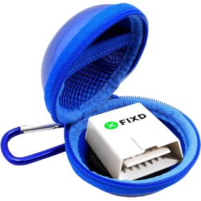 Casematix OBD Carry Case Compatible with FIXD OBD2 Bluetooth Car Diagnostic Tool for Auto Car Health Monitor Device, Case Only