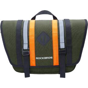 ROCKBROS Bike Handlebar Bag, Bike Front Bag, 4L Large Bike Bag, Multifunctional Crossbody Bag with Shoulder Strap, Bicycle Pouch for Mountain Road Bike