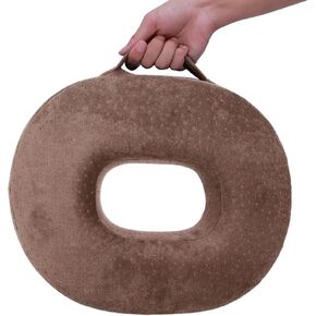 وسادة مقعد من إسفنج الذاكرة - وسادة على شكل كعكة لتخفيف البواسير والأكوام، وآلام العصعص، مناسبة للكرسي المتحرك، مقعد السيارة، المكتب أو الخارج (لون القهوة) (قهوة) in Kuwait