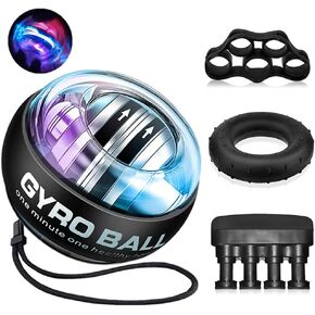 Hand Grip Strengthener Hand Grips Gripper Trainer Finger Exerciser gyroball gyro Ball Power Wrist Strengthener Strength Training Gripper Forearm Trainer