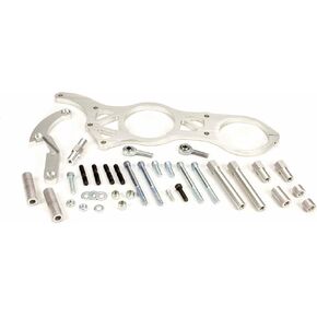 Moroso 63867 Alternator & Vacuum Pump Mounting Bracket, Fits Big Block Chevy Engines w/Meziere Water Pump and 130mm Alternator