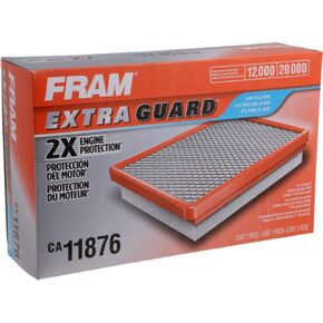 FRAM Extra Guard CA11876 Replacement Engine Air Filter for Select Volkswagen and Audi Models, Provides Up to 12 Months or 12,000 Miles Filter Protection