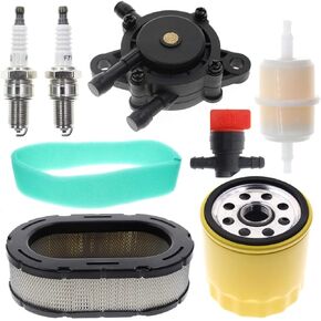 AUTOKAY 24 393 04-S/24 050 10-S/32 883 09-S1 طقم صيانة الهواء مضخة الوقود فلتر زيت الهواء يناسب Kohler KT610 KT620 KT715 KT725 KT730 KT735 KT740 KT745 19HP-26HP مع شمعة الإشعال