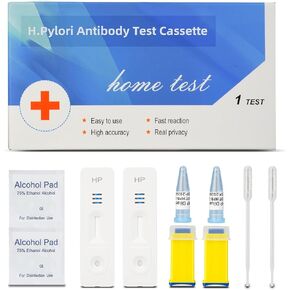 Helicobacter Pylori 2 Test Kits, H. Pylori，h. Pylori 10-15 Minutes of Quick Home Testing, The Result is Highly Accurate, Easy to Read and use…