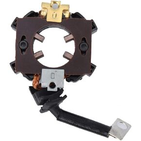 Starter Carbon Brushes Holder, Qiilu Starter Carbon Brushes Holder, Car Starter Carbon Brush Holder Metal+ABS