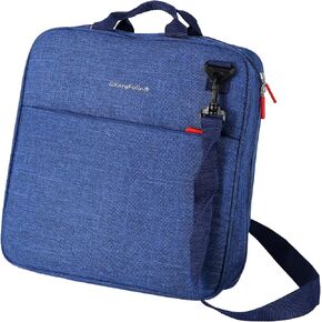 Zipper Binder with Shoulder Strap & Handle, 3 O-Ring Binder for Office & School Supplies (2 inch, Purple)