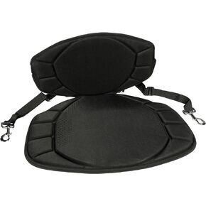 Pelican Boats - Sit-on-top Kayak or SUP Seat – PS0480-3 - Universal Fit Water Repellent Cushion with Back Support, Black