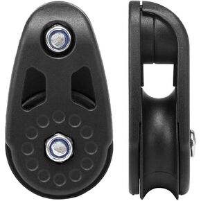 Kayak Pulley Kit,Heavy Duty Kayak Slide Rail Anchor Trolley Kit Pulley Blocks Sheave for Kayak Canoe Boat - 2 Pack