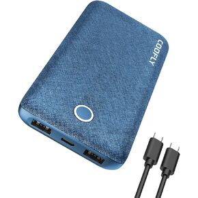 Portable Charger, 10000mAh 5V/3A Power Bank, USB C in&Out High-Speed Charging Battery Pack Portable Phone Charger for iPhone 15 14 13 12 11 Samsung S22 S21 etc (Black)