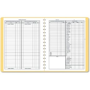 612 Bookkeeping Record, Tan Vinyl Cover, 128 Pages, 8 1/2 x 11 Pages