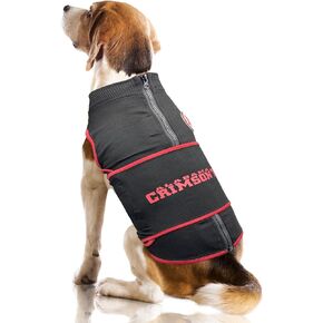 NCAA ALABAMA CRIMSON TIDE Dog Anxiety Calming Shirt Soothing Solution Vest, Dogs Cats with Anxiety, Fears, Fireworks, Loud Noises, Dark, Lonely Keeps Dogs Calm & Feeling Safe, Relaxing Jacket, X-Small
