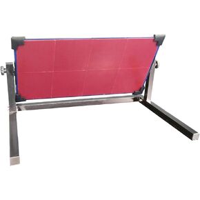 Portable Desktop Table Tennis Rebound Board Rebounder with 8 Red Rubbers, Improved 2nd Generation Pingpong Return Board Self Training Equipment, Strong Steel Frame | Easy to Install