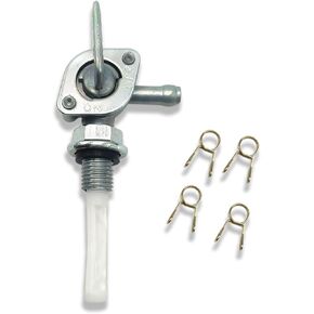 Generator Fuelcock Valve Switch Petcock And Clamp Compatible with 28-1783-V Gas Engine Tank Switch M10x1.25