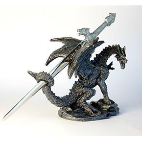 Dragon Ornament with Sword Letter Opener, 10 cm