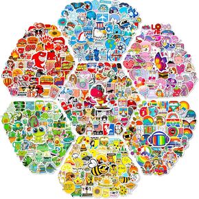 LIFEBE 600 قطعة من ملصقات زجاجات المياه الرائعة للمراهقين، عبوات ملصقات متنوعة من الفينيل المقاوم للماء للأطفال والأولاد والبنات والبالغين، ملصقات كبيرة لأجهزة الكمبيوتر المحمول وألواح التزلج والكمبيوتر in Kuwait