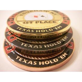 3 Piece Commerative Poker Weight Guard Tournament Trophy Set