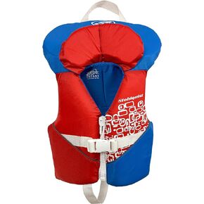 Stohlquist Toddler Life Jacket Coast Guard Approved Life Vest for Infants-Red/White/Blue-Small