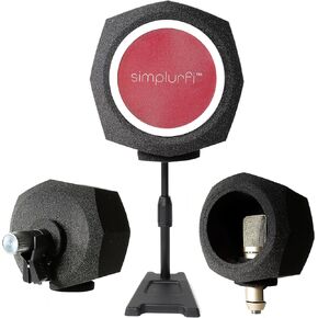 Recording Booth-Microphone Isolation Ball 2-in-1-Portable Audio Shield Pop Filter for Home Studio Vocal Acoustic Sound Proof -Complete with Microphone Stand