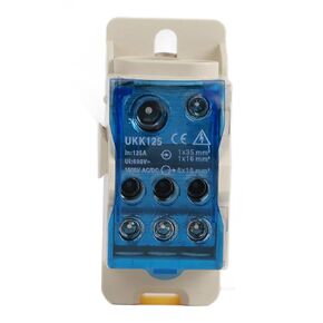 125A Block Distribution Box£¬Din Rail Terminal Block Distribution Box£¬Electric Wire Connector Universal Power Junction Box£¬for Power Distribution cabinets, Distribution Boxes