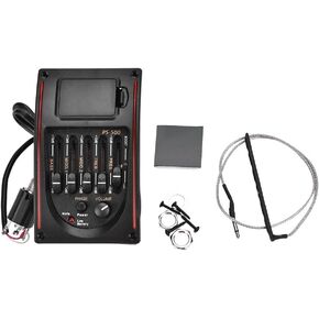 Guitar Pickup EQ PS-500 5 Band Equalizer Digital Tuner Pickup for Acoustic Guitar Accessory