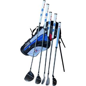 Fingerprints Junior Golf Club Set - Perfect for Junior Golfers - Left-Handed & Right-Handed Options - Complete Set in Multiple Sizes with Driver, Hybrid, 7i, PW, Putter & Stylish Stand Bag