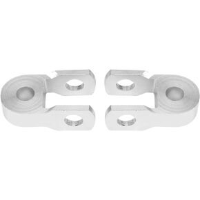Shock Riser, Motorcycle Shock Absorbers 2pcs Universal Motorcycle Rear Shock Absorber Riser Height Extension 3cm Chassis Silver for Motorcycle Modification(No screw)