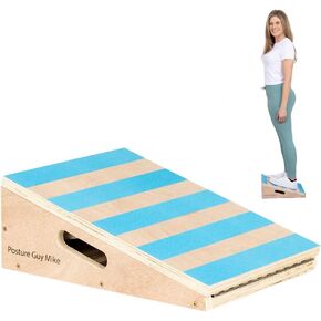 Posture Board Slant Board Professional Adjustable Wooden Incline Board Intended for Egoscue, Posture Exercises, Stretching, Workouts, Balance, Flexibility, Calf Stretcher