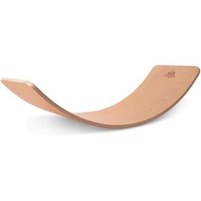 Kinderfeets, Kinderboard, Waldorf Original Wooden Balance Board for Toddlers, Kids, Teens, Adults -Wobble Balance Board - Kids Wooden Toys Learning Toys - Rocker Board Yoga and Exercise