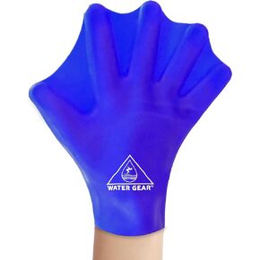 Water Gear Silicone Force Gloves - Aqua Fitness Gloves - Great for Workouts and Diving - Designed with Enhanced Grip