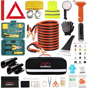 Car Roadside Emergency Kit - 86pcs Winter Traveler Safety Road Side Assistance Kits, Car Kit Essentials for Men, Women, Teen