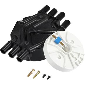 X AUTOHAUX 10452458 10452457 Car Ignition Distributor Cap and Rotor Kit for Chevrolet C1500 1996-1998 for GMC Sierra 1500