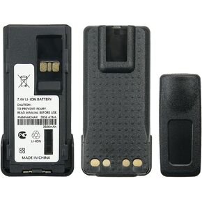 7.4V 2600mAh PMNN4424AR Li-ion Battery for Motorola APX 4000 APX 3000 APX 1000 APX 2000 Two Way Radio Battery with Belt Clip