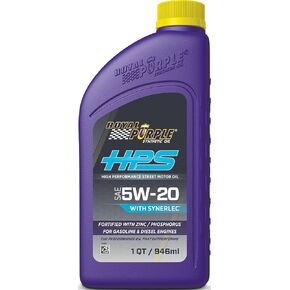 Royal Purple (36530-6PK HPS 5W-30 Synthetic Motor Oil with Synerlec Additive Technology - 1 Quart, (Case of 6)