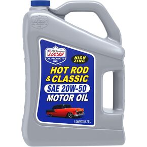 Lucas Oil 10684 Hot Rod & Classic Car SAE 20W-50 Motor Oil - 5 Quart