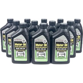 Toyota Case of 12 Quarts Full Synthetic 0W-20 Oil