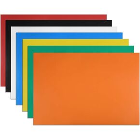 uxcell 7 Pcs Dry Erase Magnetic Strip 11.7" x 8" Magnetical Sheet Labels Stickers Writable Colorful for Whiteboards Refrigerator and Crafts