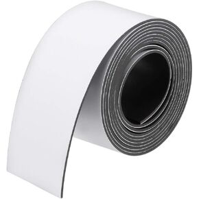 uxcell Dry Erase Magnetic Strip 1 Inch x 3.3 Feet Magnetical Tape Labels Stickers Writable for Whiteboards Refrigerator and Crafts