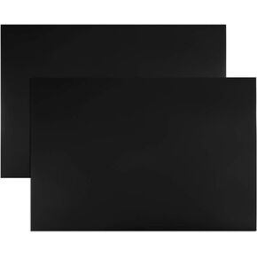 uxcell 2 Pcs Dry Erase Magnetic Strip 11.7" x 8" Magnetical Sheet Labels Stickers Writable Black for Whiteboards Refrigerator and Crafts