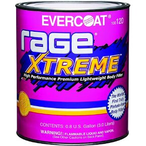 Evercoat Rage Xtreme - High Performance Premium Lightweight Pinhole-Free Body Filler - 128 Fl Oz