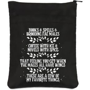 PLITI ACOTAR Book Sleeve Sarah J Maas Gift Velaris Gift Bat Boys Gift FAE Fans Gift Fantasy Romance Book Sleeve (Favorite Things BSBL)