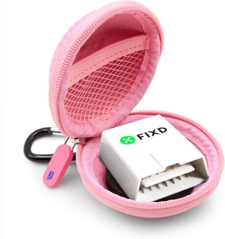 حقيبة حمل Casematix obd متوافقة مع أداة تشخيص السيارة بلوتوث FIXD obd2 لجهاز مراقبة صحة السيارة التلقائي، حافظة فقط in Kuwait